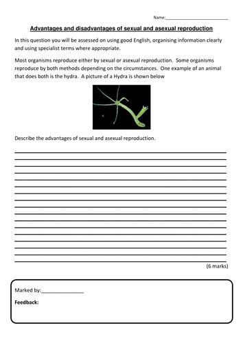 31 Aqa Gcse Science 2016 Spec New Content 6 Mark Questions Teaching Resources 9898