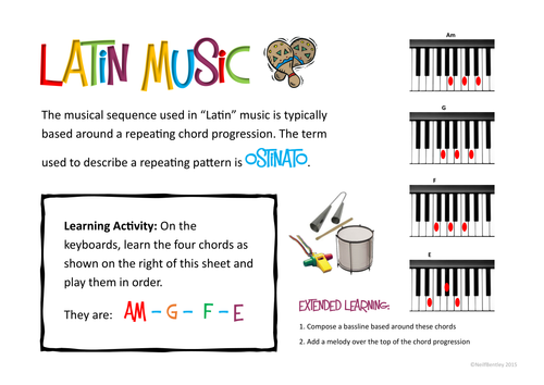 Latin Music Chord Sequence - Composition Guide