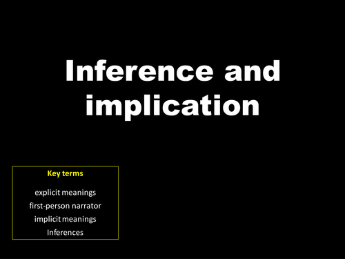 AQA English Language - Inference