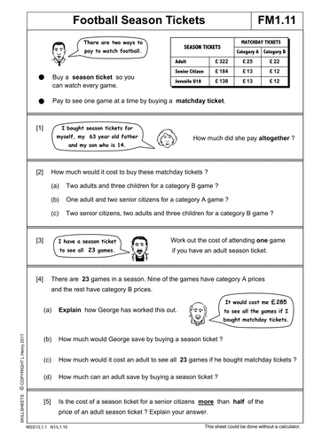 Functional Maths Level 1 Part 5