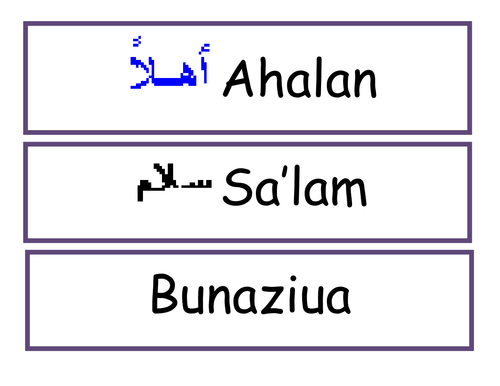 Welcome signs in different languages