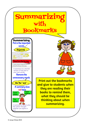 Summarizing Reading, Writing and Research strategy pack