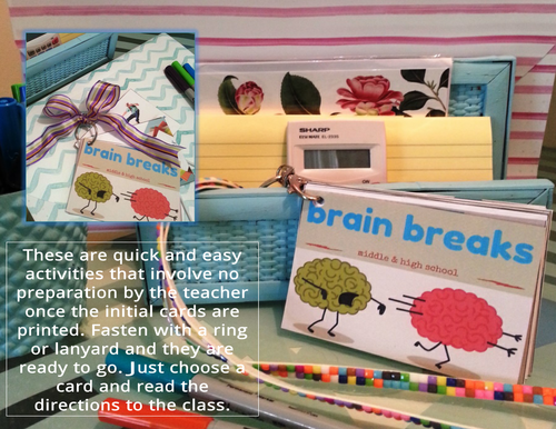 Brain Breaks for Middle and High School (icebreakers; fillers)