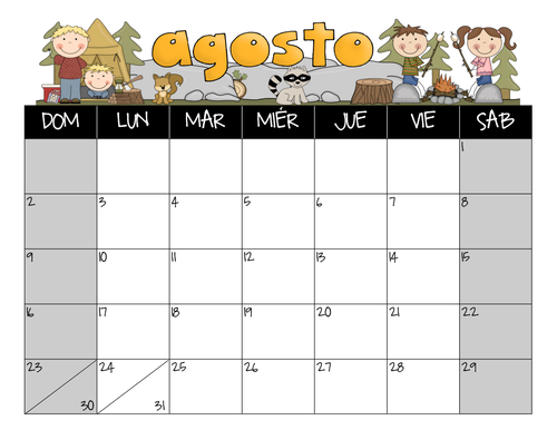 spanish calendar July 2016