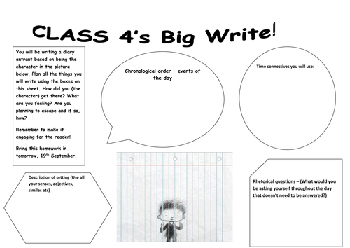 Big Write Prompt / Talk Sheets