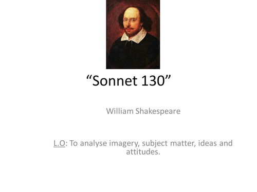 Shakespeare sonnet 130