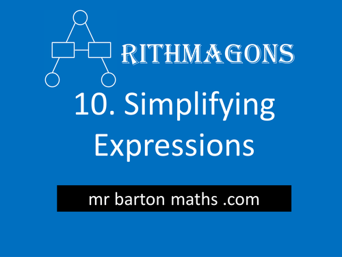 Arithmagon 10 - Simplifying Expressions