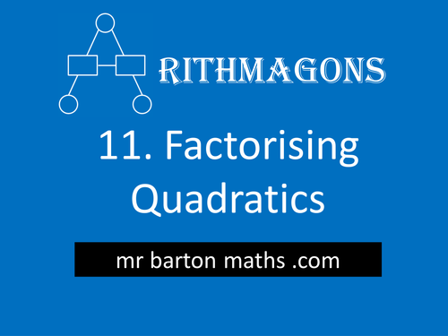 Arithmagon 11 - Factorising Quadratics