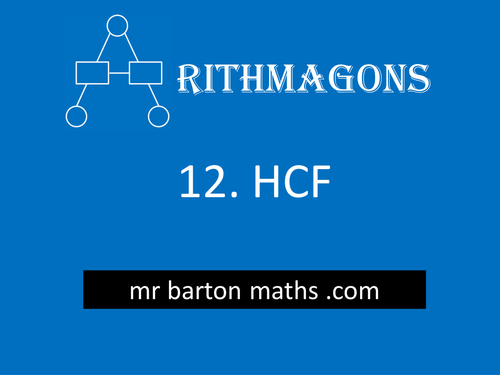 Arithmagon 12 - Highest Common Factor