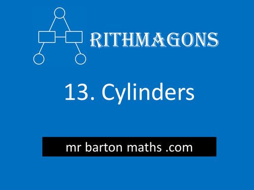 Arithmagon 13 - Cylinder Volume and Surface Area