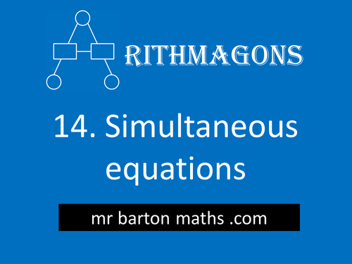 Arithmagon 14 - Simultaneous Equations