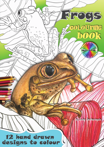 Frogs Colouring Pages E-Book
