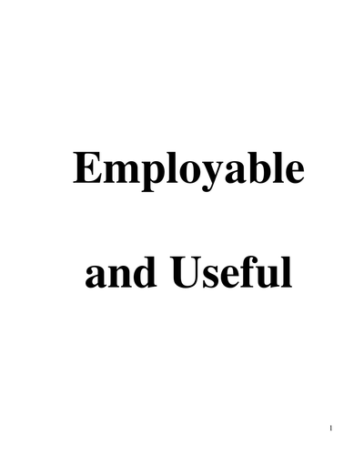 Employable & Useful E-Book