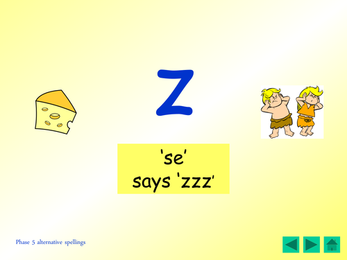 Phase 5 alternative spellings for z phoneme [as in please, cheese] table cards, revision grid & ppt 