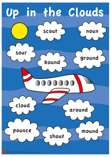 ou Phonics Game 'Up in the Clouds'