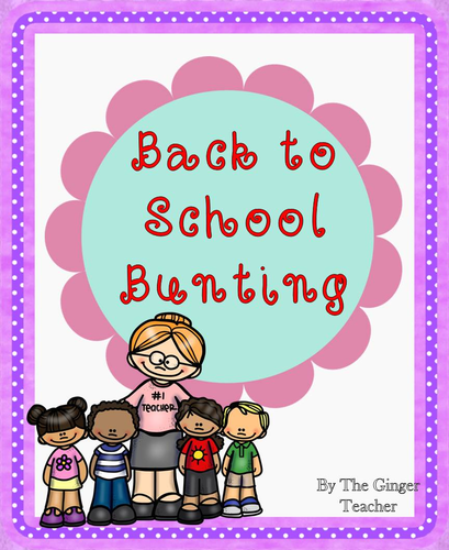 All about me – back to school bunting/ banner / pennant