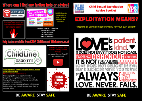 Child Sexual Exploitation Video and Booklet