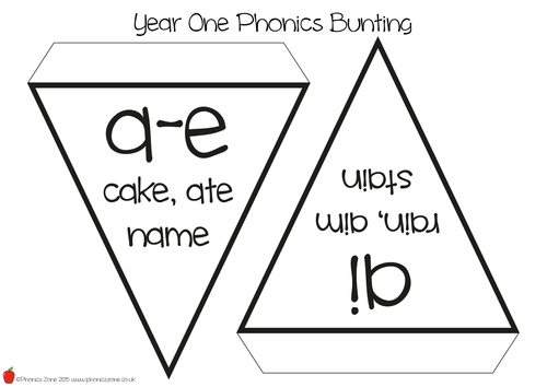 Phonics Bunting for Year One