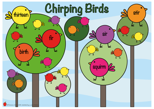 ir Phonics Game 'Chirping Birds'