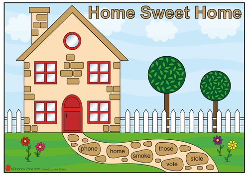 o-e Phonics Game 'Home Sweet Home'