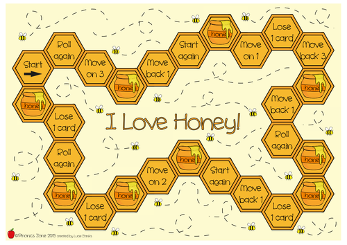 o (u) Phonics Game 'I Love Honey!'