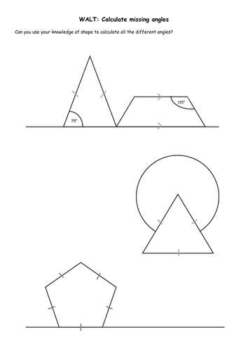 Calculate missing angles