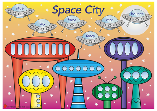 c (s) Phonics Game 'Space City'