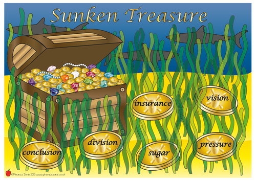 Phonics Game 'Sunken Treasure'
