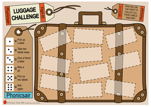 ge Phonics Game 'Luggage Challenge'