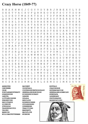 Native Americans Word Search Pack