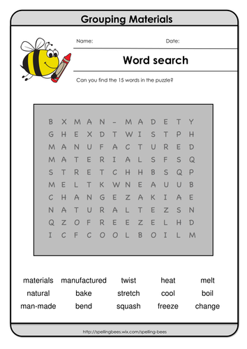 36 science keyword word searches