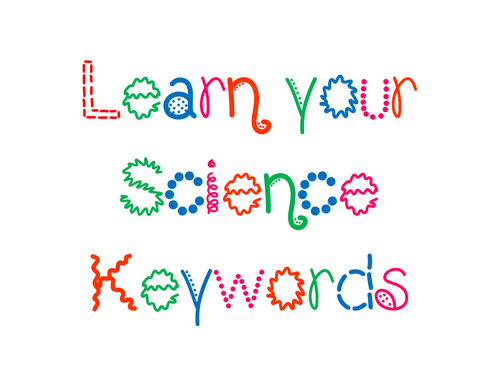 random-ways-to-learn-science-keywords-teaching-resources