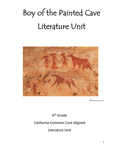 Boy of the Painted Cave Common Core Literature Unit