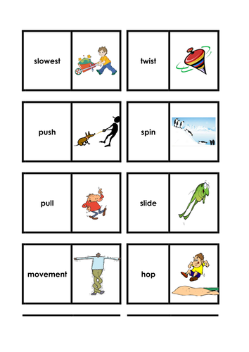 Pushes and Pulls - Science keyword activities, resources and displays