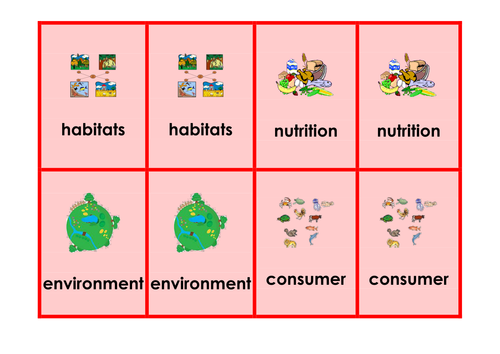 Habitats - Science keyword activities, resources and displays