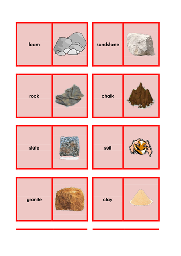 Rocks and Soils - Science keyword activities, resources and displays