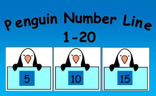 Penguin 1-20 Number Line