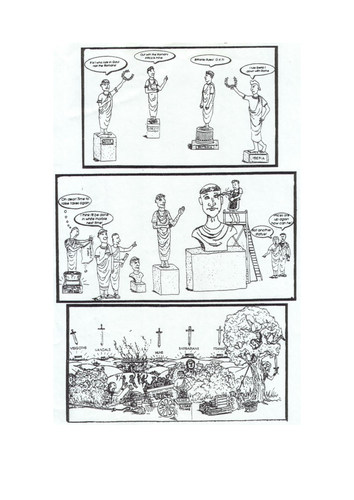 Collapse of the Roman empire cut and stick