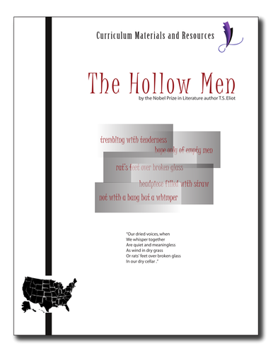 "The Hollow Men" COMPLETE UNIT EDITABLE Activities,Tests,Essays,AP Style,Keys