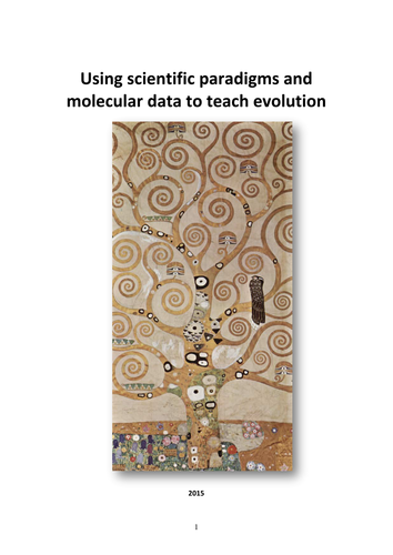Using scientific paradigms and molecular data to teach evolution