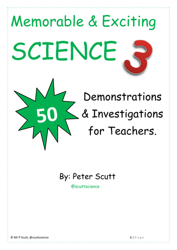 Book 3 - 50 more exciting and memorable investigations and demonstrations