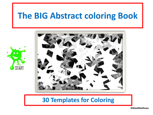 The BIG Abstract Coloring Book for all ages