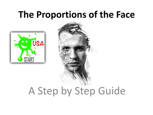 The proportions of the face - A step by step guide suitable for Middle School students