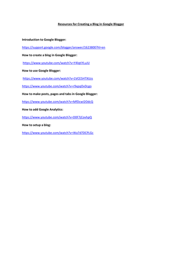 Networks and Internet SoW and Resources