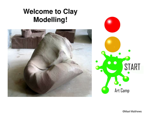 Clay modelling for Middle School stage by stage slideshow