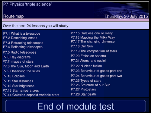 OCT  TRIPLE SCIENCE PHYSICS P7 PARTS 1 TO 4