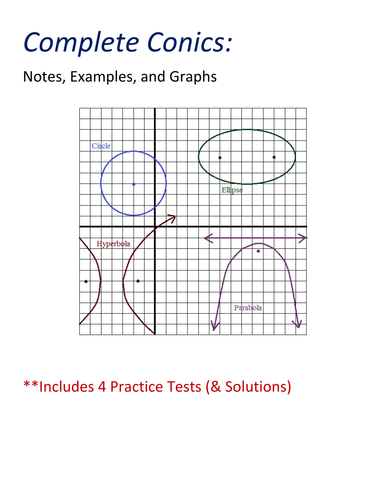 Complete Conics: Notes, Examples and Tests by mathplane - Teaching