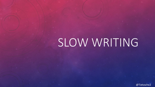 Crafting Writing (slowly)