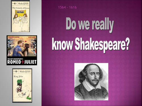 Do we really know Shakespeare Powerpoint