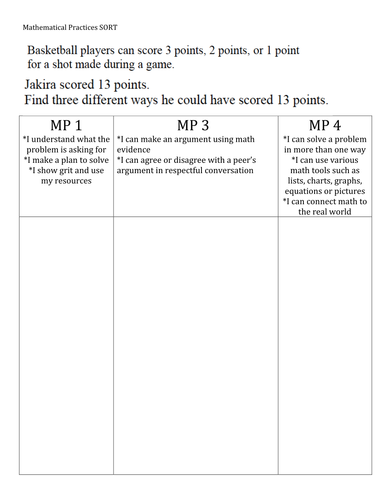 Introducing the Mathematical Practices to Students